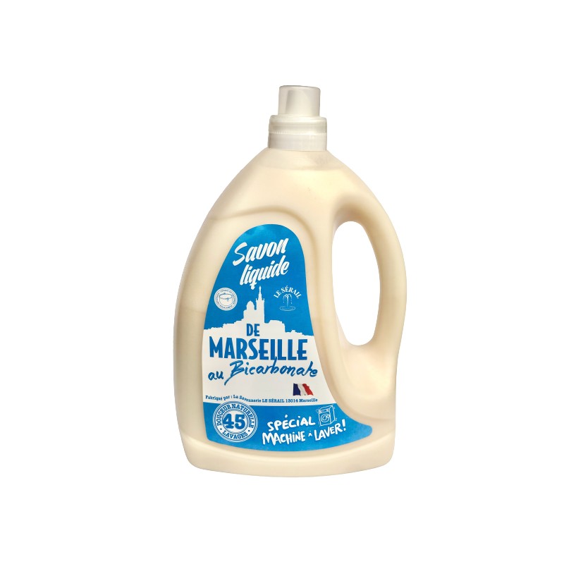 Savon liquide de Marseille au bicarbonate spécial machine à laver 3 L