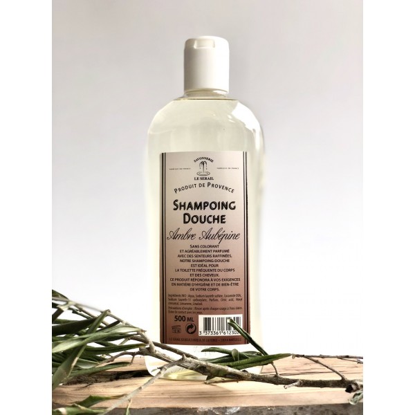 Shampoing douche Ambre Aubépine Le Sérail 500 ml