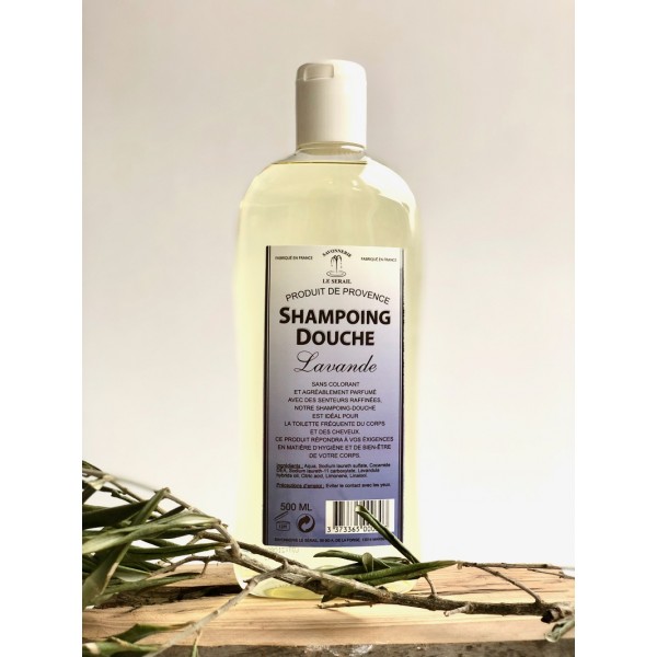 Shampoing douche lavande, le sérail, savon de Marseille, Marseille Soaps Box