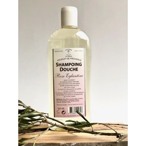 Shampoing douche rose-églantine Marseille le Sérail 500ml