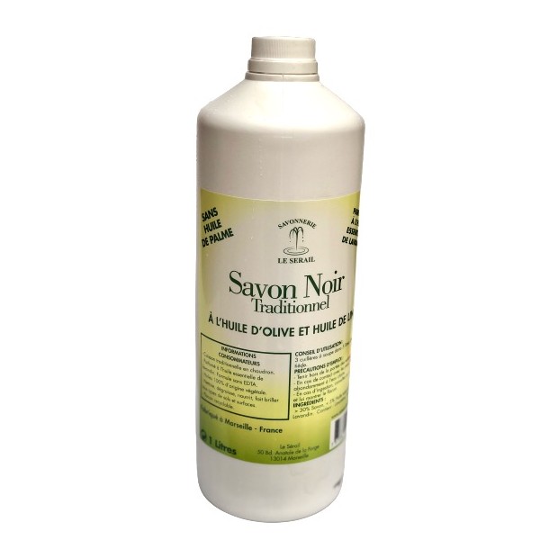 Savon noir de Marseille liquide Le Serail 1L