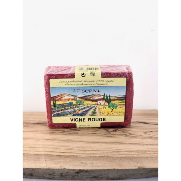 Savon de Marseille vigne rouge le Sérail 250gr