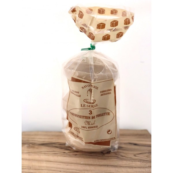 Savons parfumés ovales 150gr x 3, le Sérail