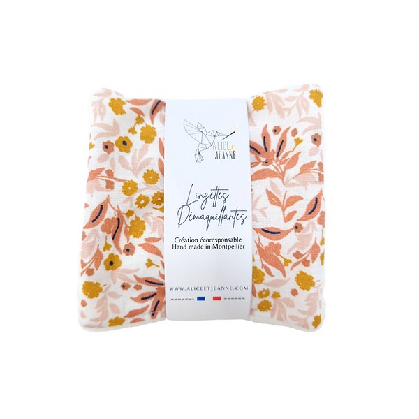 Lingettes démaquillantes. Léontine. Alice et Jeanne.